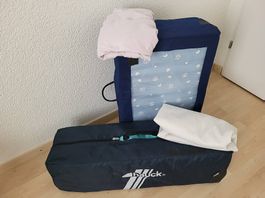 Hauck Reisebett mit Matratze, WD Molton & Fixleintuch