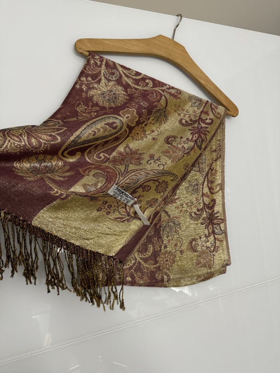 Foulard & Sciarpe: Kaschmirschal in violett/gold – Nuovo (secondo la descrizione) da Grenchen venduto da servet.t 1