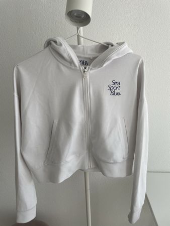 Zara Kapuzenjacke/Hoodie, weiss, Gr. 164 (13-14 J.)