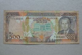 Mauritius ++ 500 Rupees 1988