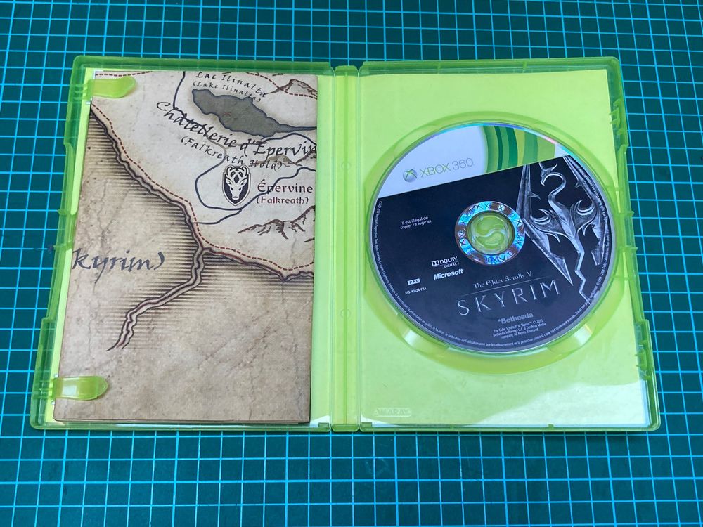 The Elder Scrolls V : Skyrim – Jeu Xbox 360 VF Complet Avec Notice Et Carte, PAL, Envoi Suivi