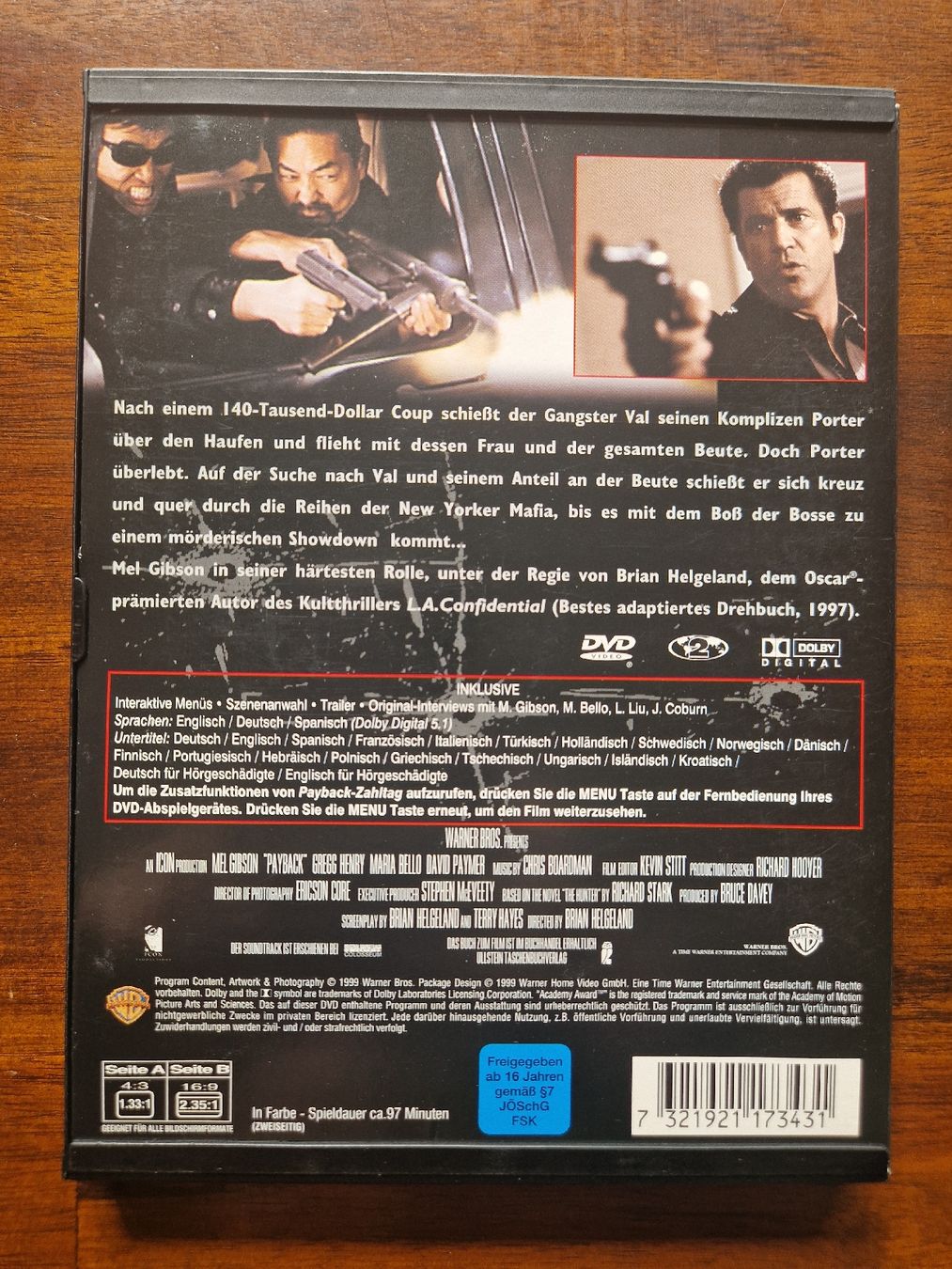 Tutti i DVDs: Payback - Zahltag - DVD – Usato da Emmenbrücke venduto da alexa1983 1
