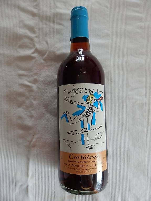 Vino: Pour Collectionneur Bouteille dédicacée de  Pierre Richard – Nuovo e nell'imballaggio originale da Hauterive NE venduto da Davidsonson