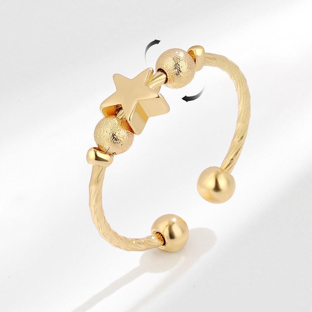 Ringe: Woman gold ring with star – Neu und originalverpackt aus Aarburg von StavFashion