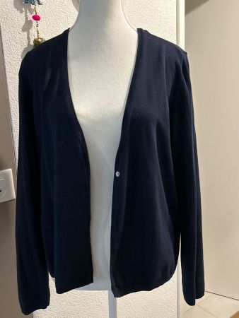 Strickjacke dunkelblau von bpc selection Gr. 40/42