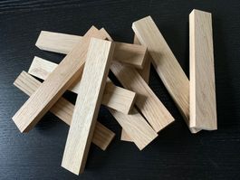 Bastelklötzchen Eiche L: 160 mm, B: 26 mm, D: 12 mm