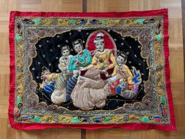 Wandteppich aus Indien, Handarbeit