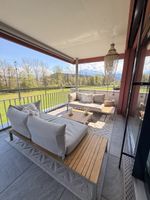 Balkon-Lounge aus Eichenholz - hochwertig & gepflegt