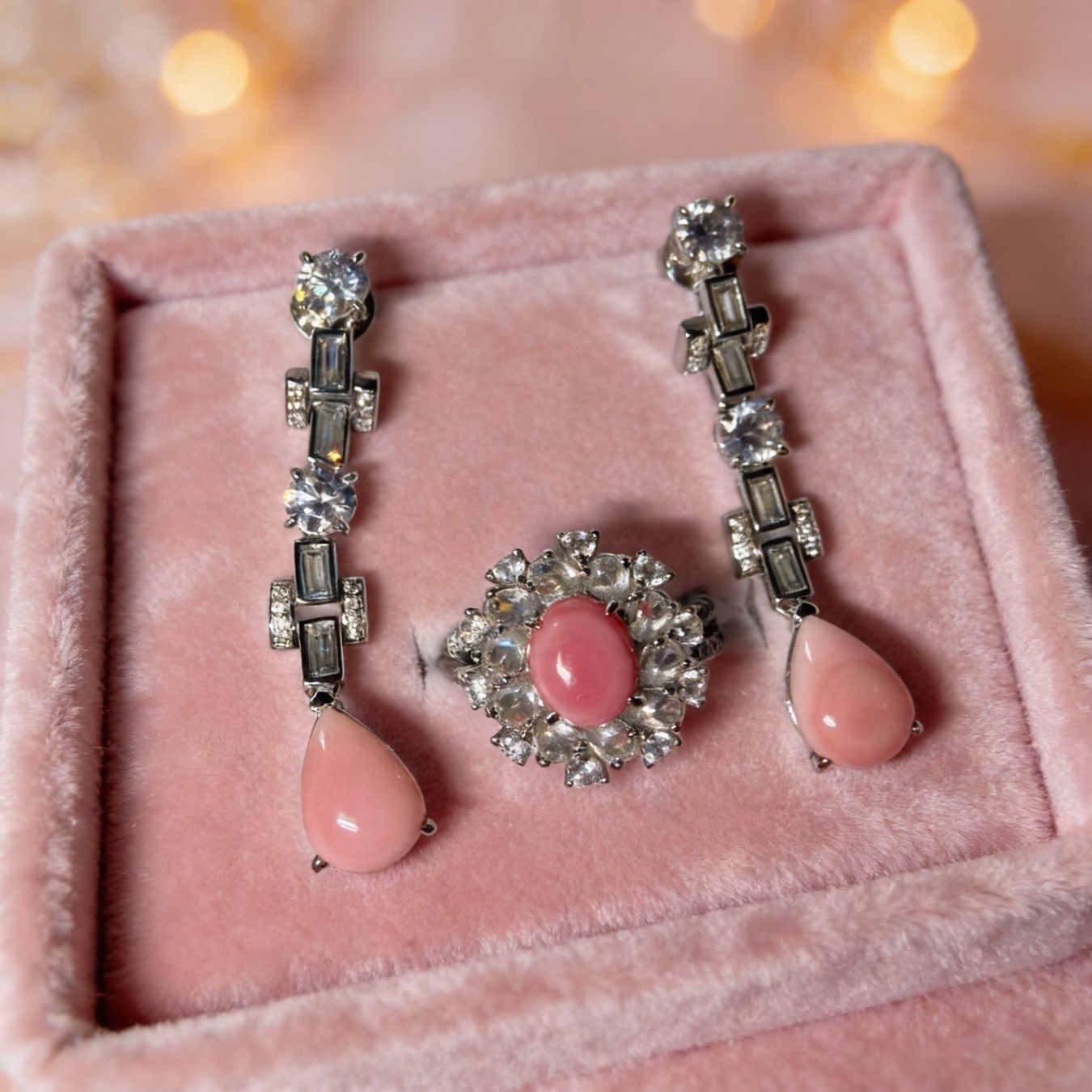 Sonstiger Schmuck: Lot de bijoux en corail rose. Rare – Neu und originalverpackt aus St-Maurice von Sandrinette123