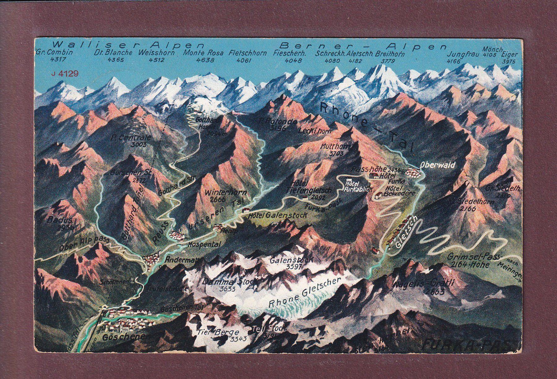 Cartes postales: RHONEGLETSCHER und Umgebung - Feldpost – D'occasion à Pully par nicecards