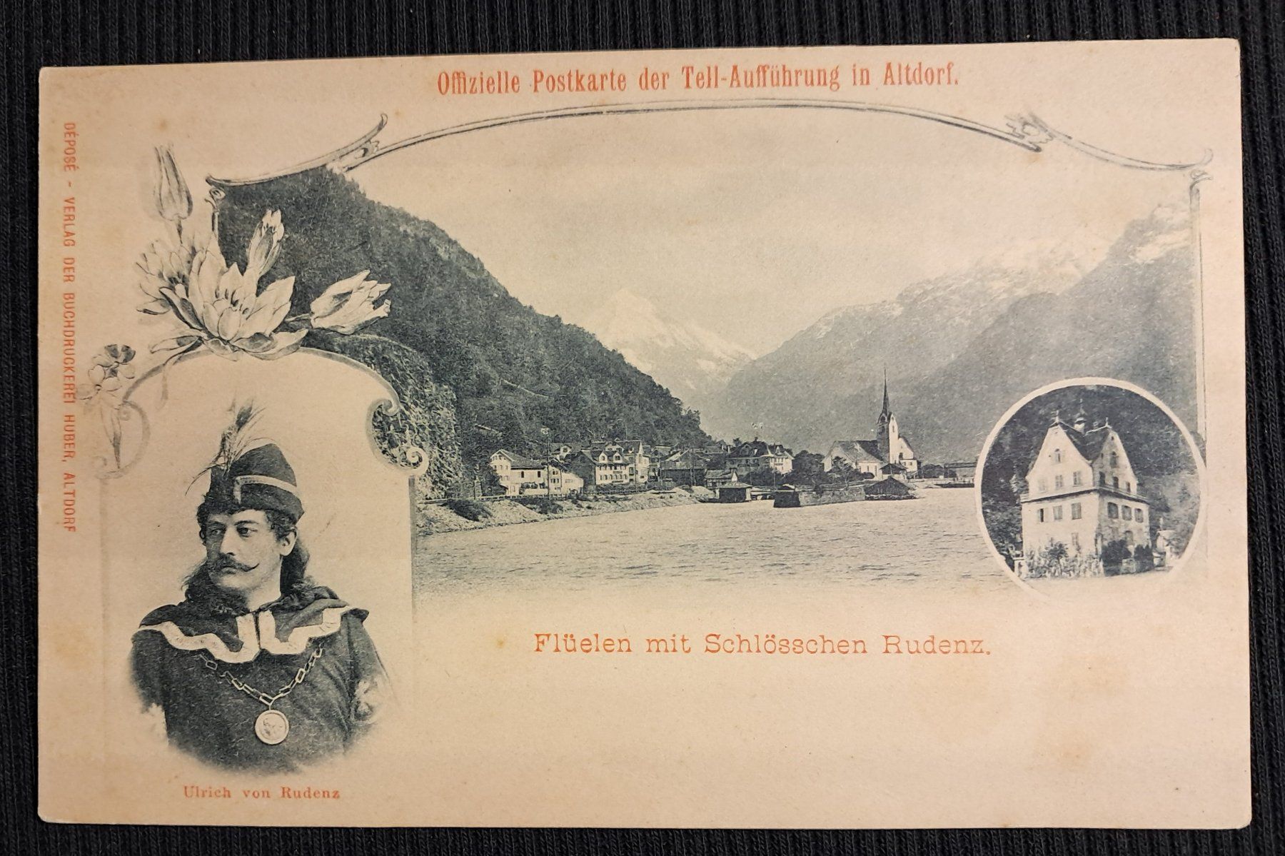 Ansichtskarten: FLUELEN - OFFIZIELLE POSTKARTE – Gebraucht aus Ponto Valentino von giorgia06
