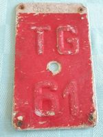 Velonummer TG 61