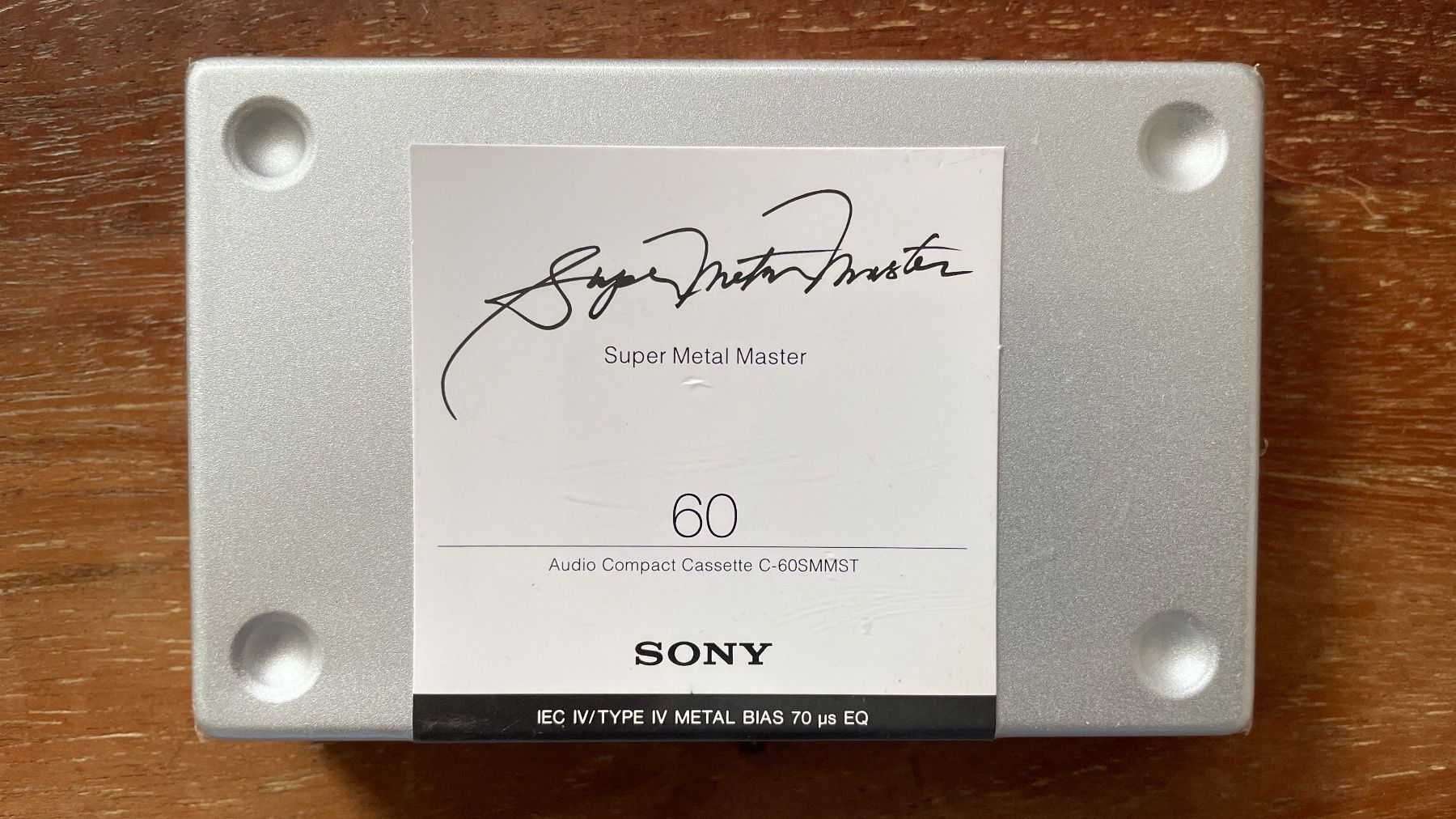 Musicassette: Cassette Sony C60SMMST Super Metal Master – Nuovo e nell'imballaggio originale da Zürich venduto da Witikon02
