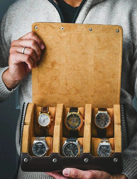 Scatole porta orologi: Reiseetui für 6 Uhren – Nuovo e nell'imballaggio originale da Geneve venduto da Titi2008 4