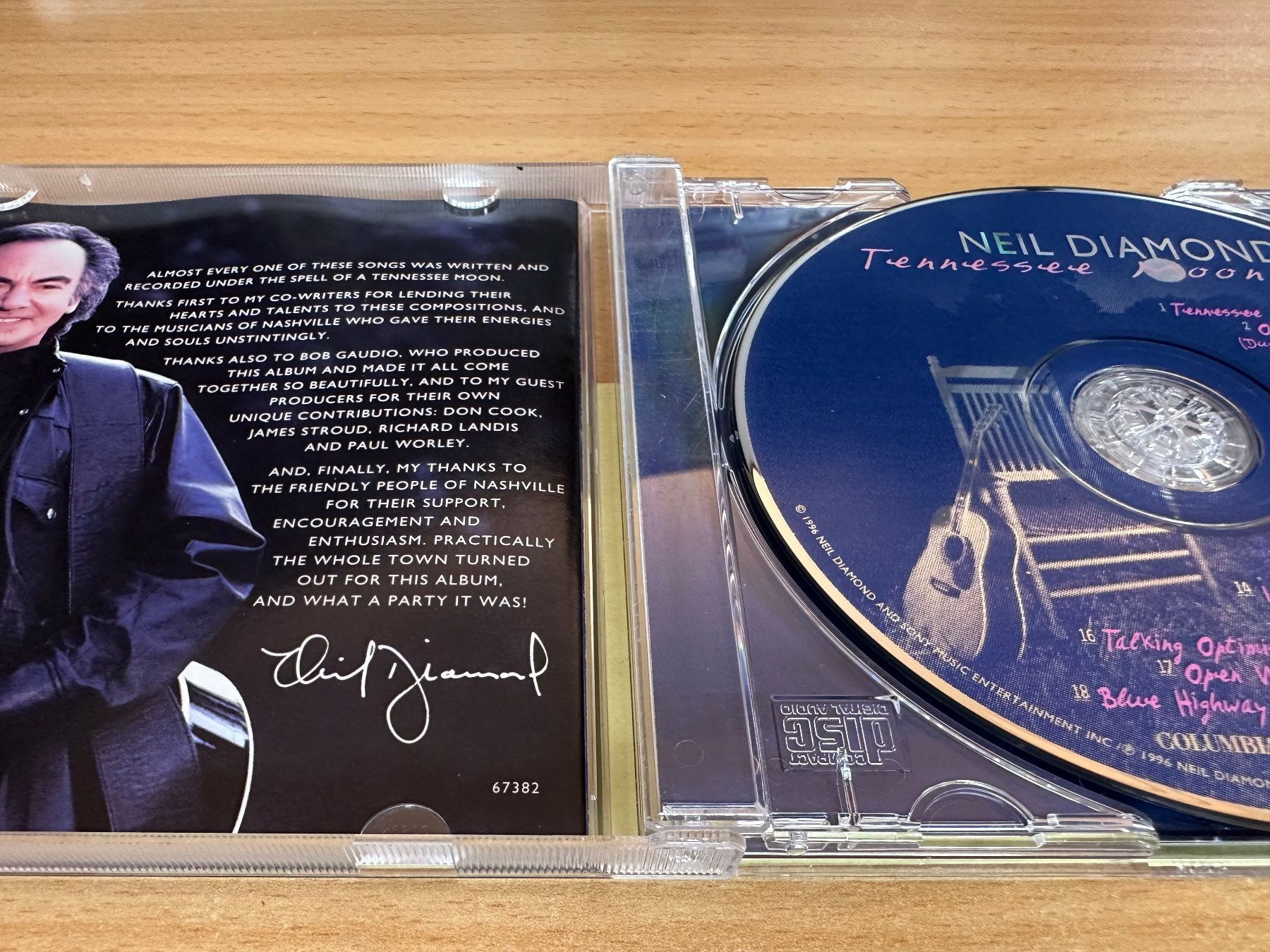 CDs: Neil Diamond – Tennessee Moon – Gebraucht aus Rikon im Tösstal von Alpenmutz 2