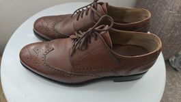 39 Grosse LLOYD Herrenschuhe Lederschuhe braun Brogue getrag