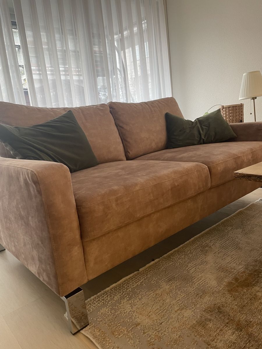 Divani: 2er & 3er Sofa Samt in gutem Zustand – Nuovo (secondo la descrizione) da Samstagern venduto da jeh_9jxl 1
