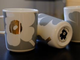 3x Marimekko Oiva Juhla Unikko Tassen – Jubiläumsediton