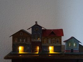 Krippe Häuserzeile Preussen / 19Jh.