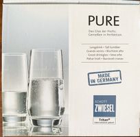 Zwiesel PURE 4 Longdrink Gläser, Neu, OVP, Made in Germany