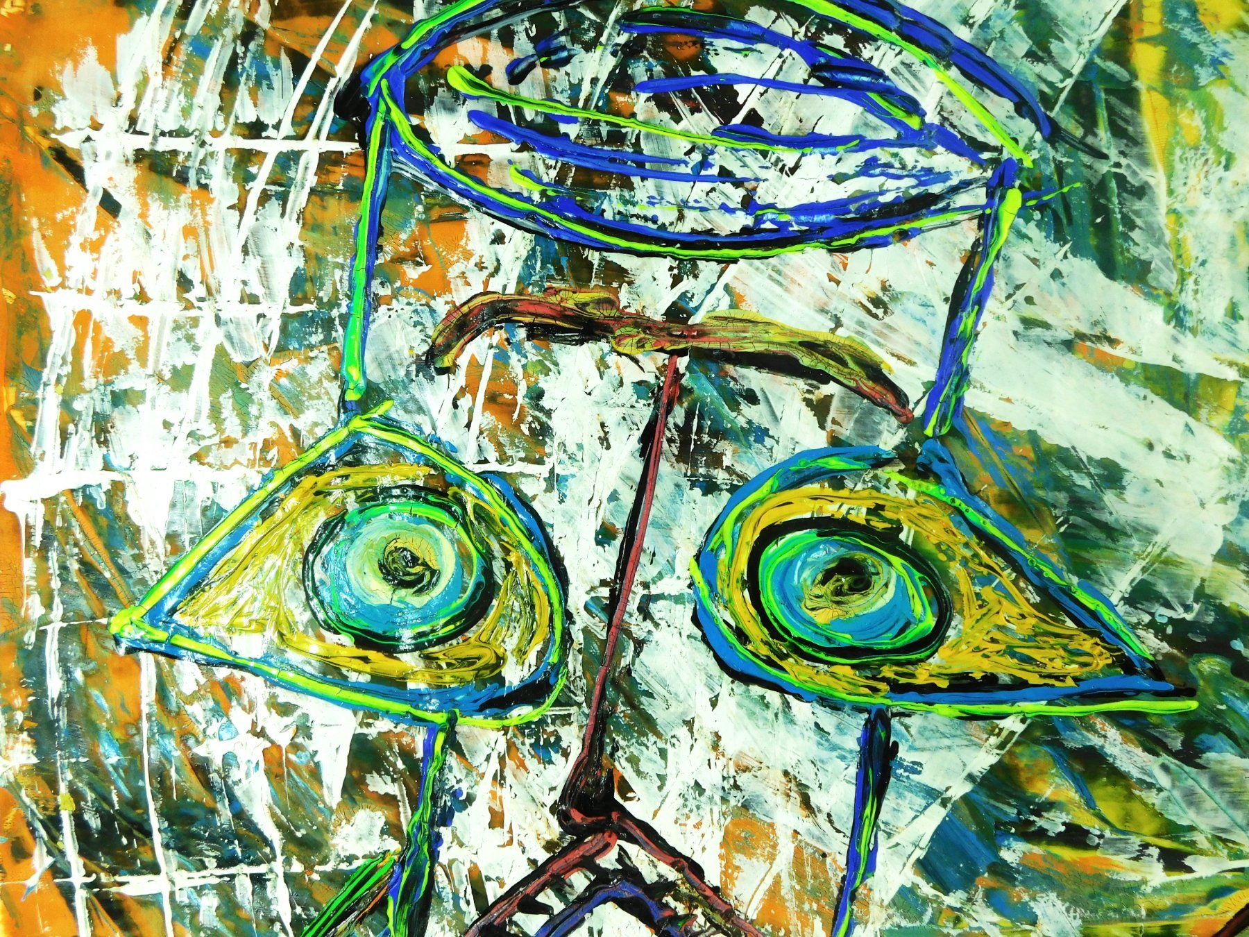 Gemälde: Moderne Kunstmalerei Akryl  2004er – Gebraucht aus Emmenbrücke von Ulisse-22 4