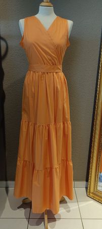 Sommerliches Maxikleid in Orange - Grösse M - Top Zustand