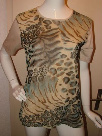 Shirt von E.B. Design, Gr. M, animal print %%