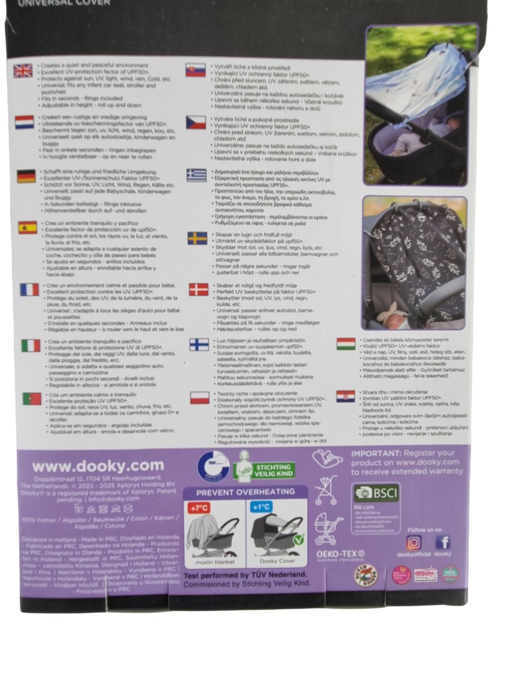 Sonnenschirme: DOOKY Universalabdeckung  Kinderwagen, Babyschale – Neu (gemäss Beschreibung) aus Wangen b. Olten von Restwert_Wangen 1
