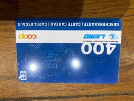 Carte cadeau coop 400chf édition privee Lemo collection