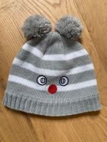 Wintermütze, Kindermütze, Strickmütze, Grau/Weiss, Neuwer...