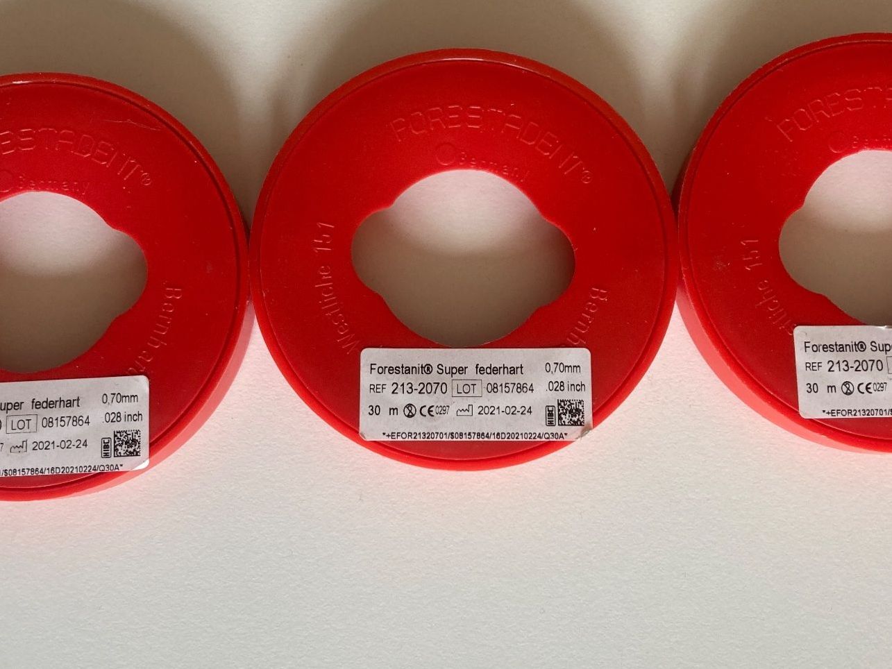 Medizinische Geräte: Forestanit Super federhart 0,70mm 30m – Neu und originalverpackt aus Kaltbrunn von Silberkiste