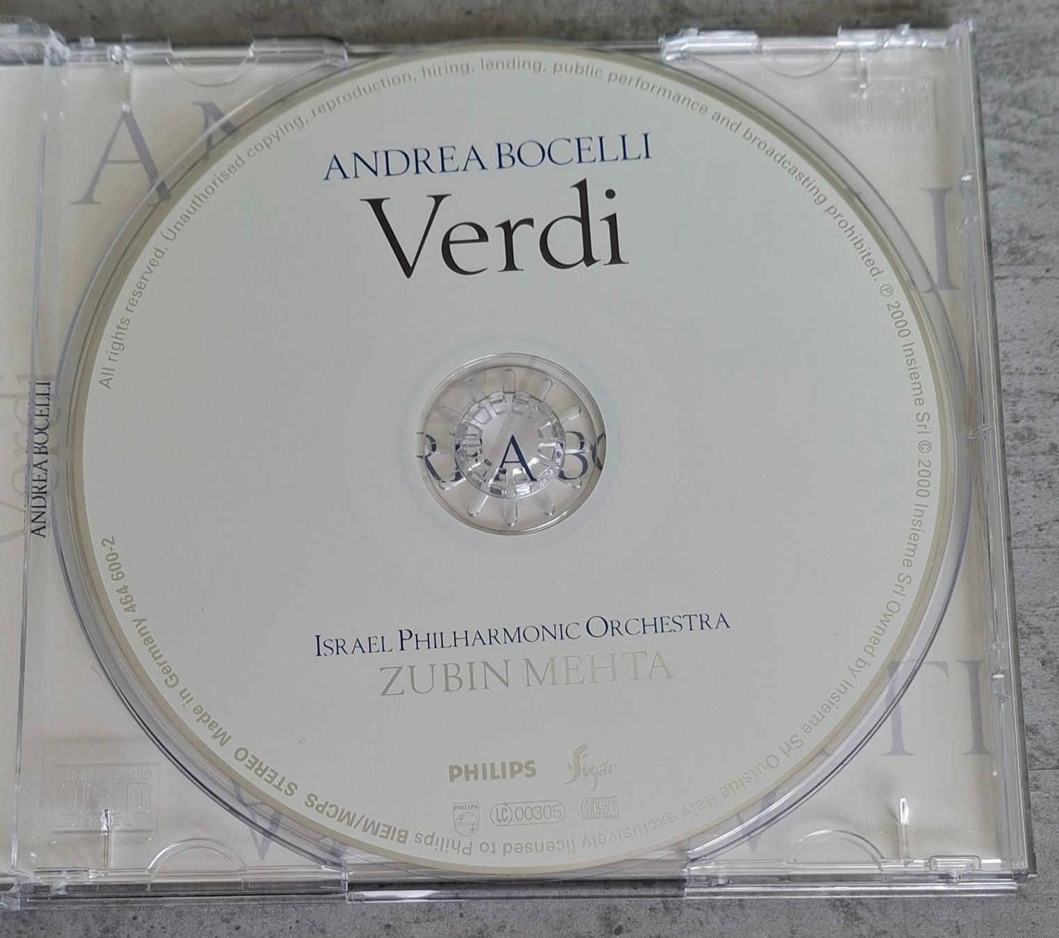 CD: Andrea Bocelli - Verdi – Usato da Reinach BL venduto da Chela04 2