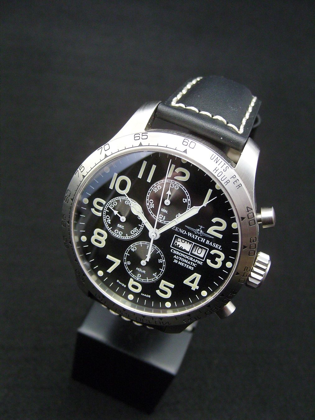Zeno Orologi: Neuer Oversized Pilot Tachymeter Chrono Day-Date/ Automatik – Nuovo e nell'imballaggio originale da Mels venduto da niezie2002