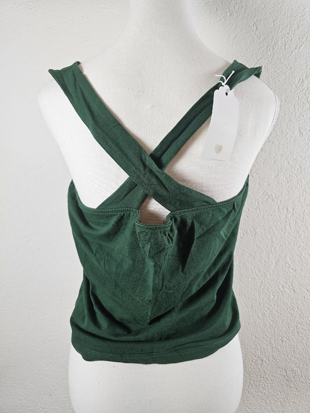 Tops: Débardeur vert, dos croisé – Gebraucht aus Cortébert von Maam_Moon 2