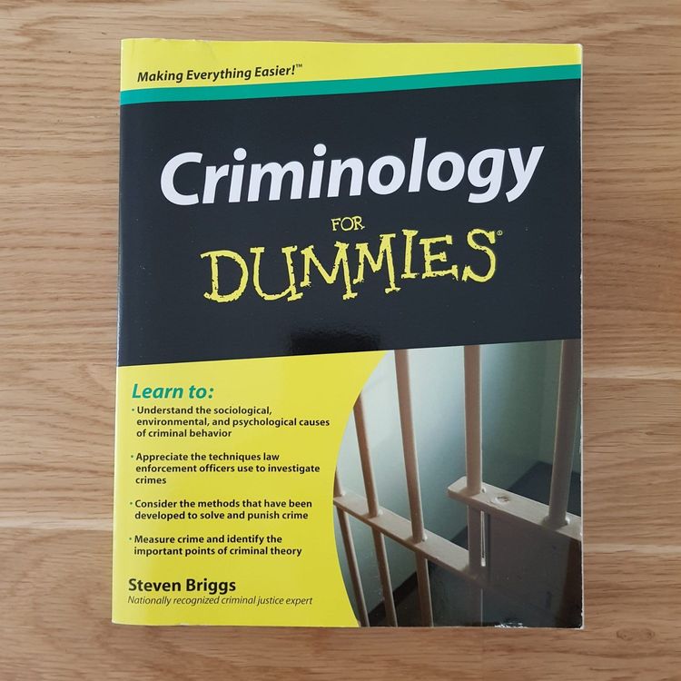 Criminology for dummies (English book) Kaufen auf Ricardo