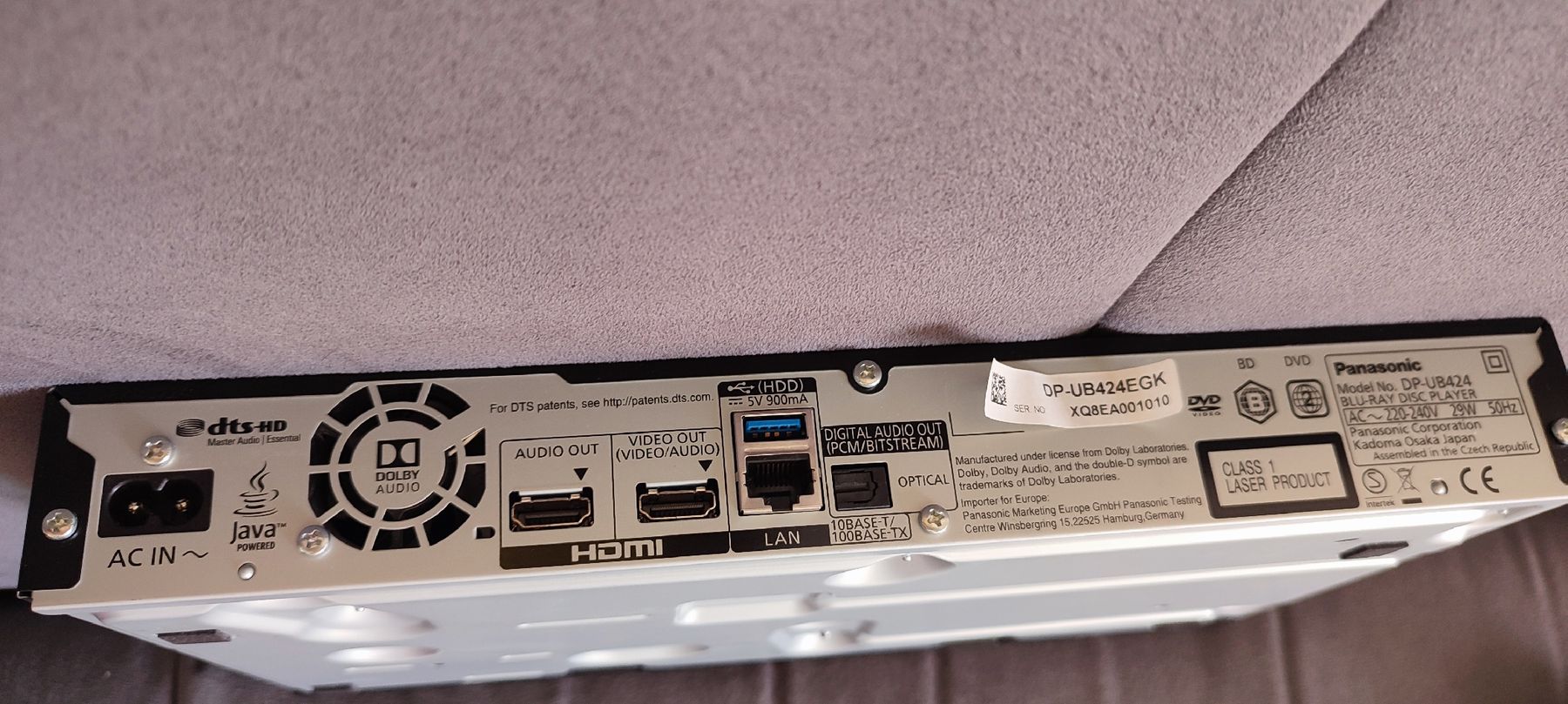 Panasonic Audio- & Mediensysteme: Panasonic DP-UB424EGK – Gebraucht aus Bettwiesen von rgr_7cr6 2
