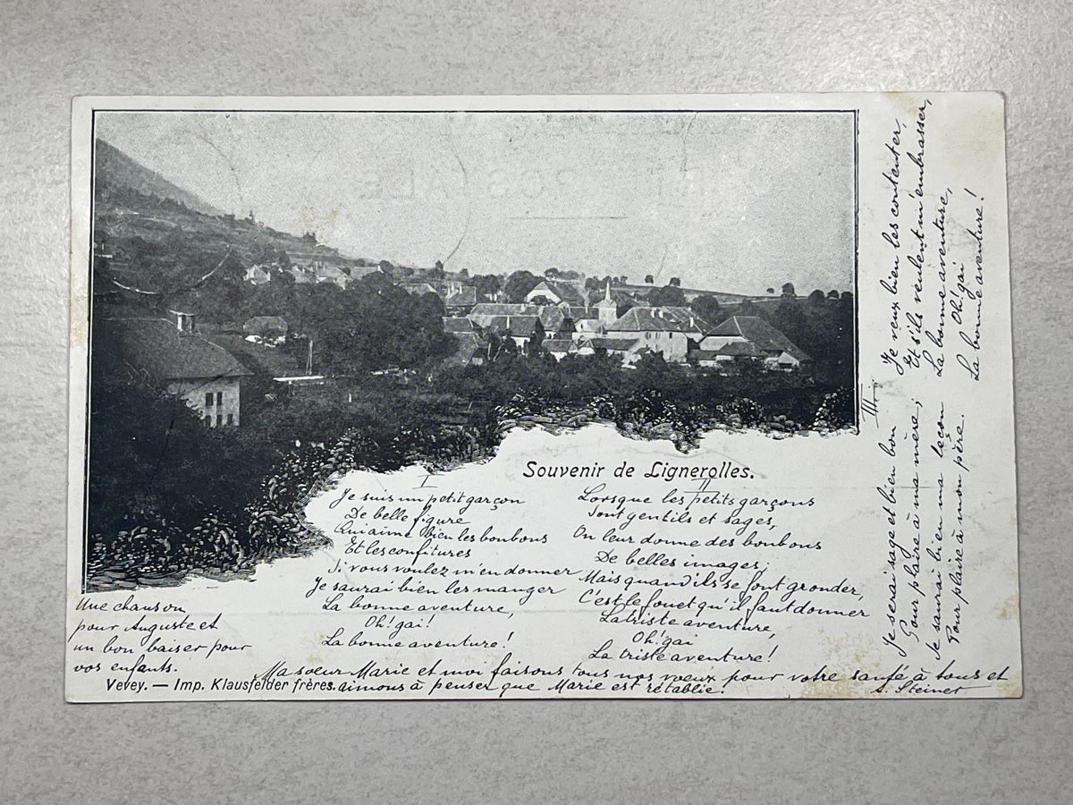 Cartoline postali: Lignerolles VD – Usato da Strengelbach venduto da Aschatan5