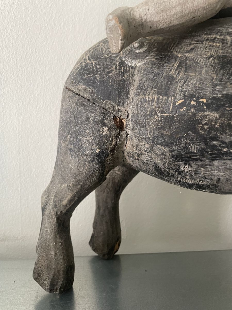 Sculture & Statue: Large vietnamese puppet wood carving antique – Usato da Basel venduto da Amechan. 1