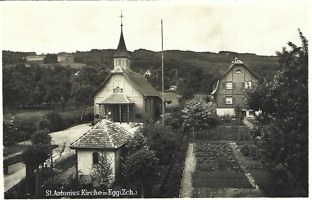 Ansichtskarten: St.Antonius Kirche in Egg  ZH – Gebraucht aus Wetzikon ZH von Brulu100