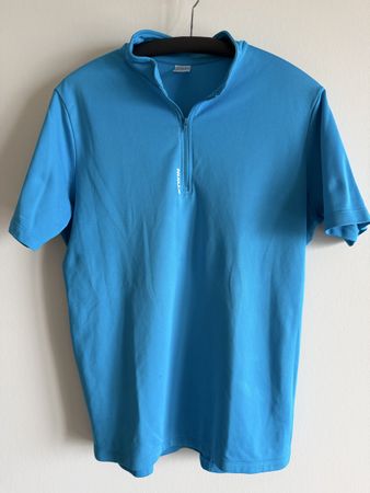 T-shirt sport vélo homme léger bleu taille L idéal été ☀️