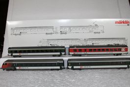 Märklin 42168 SBB Pendelzug Set mit elvetino Restaurant