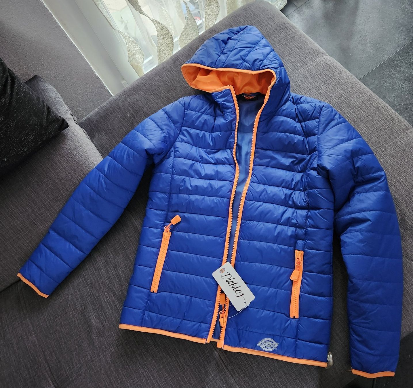 Dickies Giacche: Dickies Übergangsjacke, neu, Gr. S, Blau/Orange – Nuovo (secondo la descrizione) da Oftringen venduto da Leleni