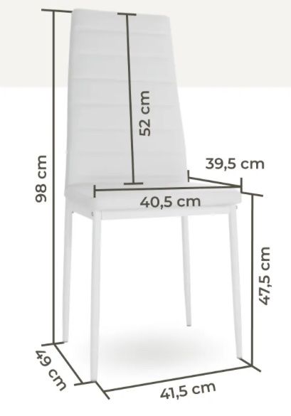 Sedie: 4 neue Essstühle in weiss – Nuovo (secondo la descrizione) da Necker venduto da liq24 1