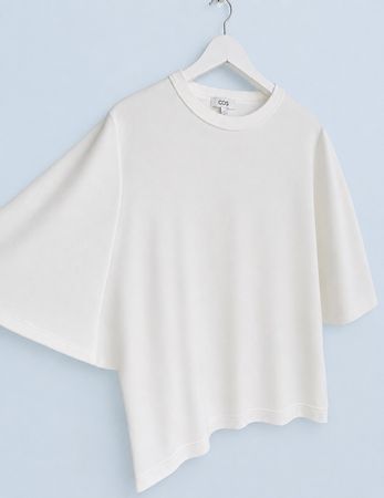 COS L XL 175/104A /NP80CHF Weiss Cotton T-Shirt