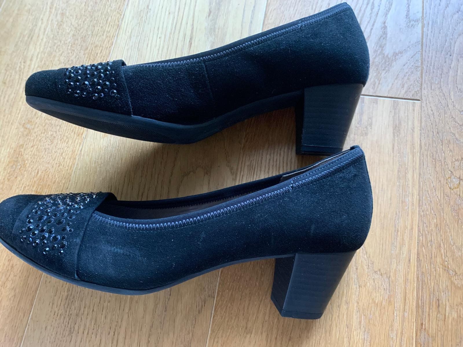 Gabor Damenschuhe: Wildleder Pumps schwarz Gabor Gr. 38,5 – Neu (gemäss Beschreibung) aus Grossdietwil von fab_8bdy 4