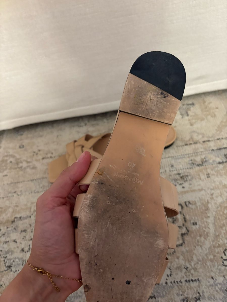 Scarpe da donna: Slippers in Patent Beige Size 40  – Usato da Horgen venduto da len_qjz9 3