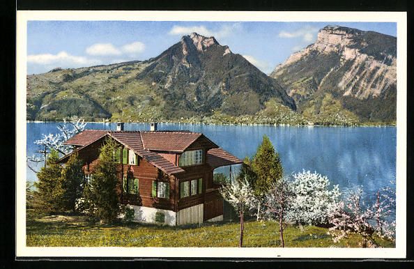 Cartoline postali: Faulensee, Jugendherberge mit Sigriswile – Usato da Berlin venduto da bartko-reher