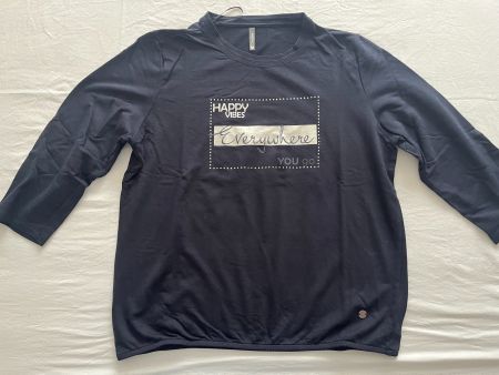 Damen 3/4 Ärmllänge Pullover "Chicorée" Farbe blau Grösse L