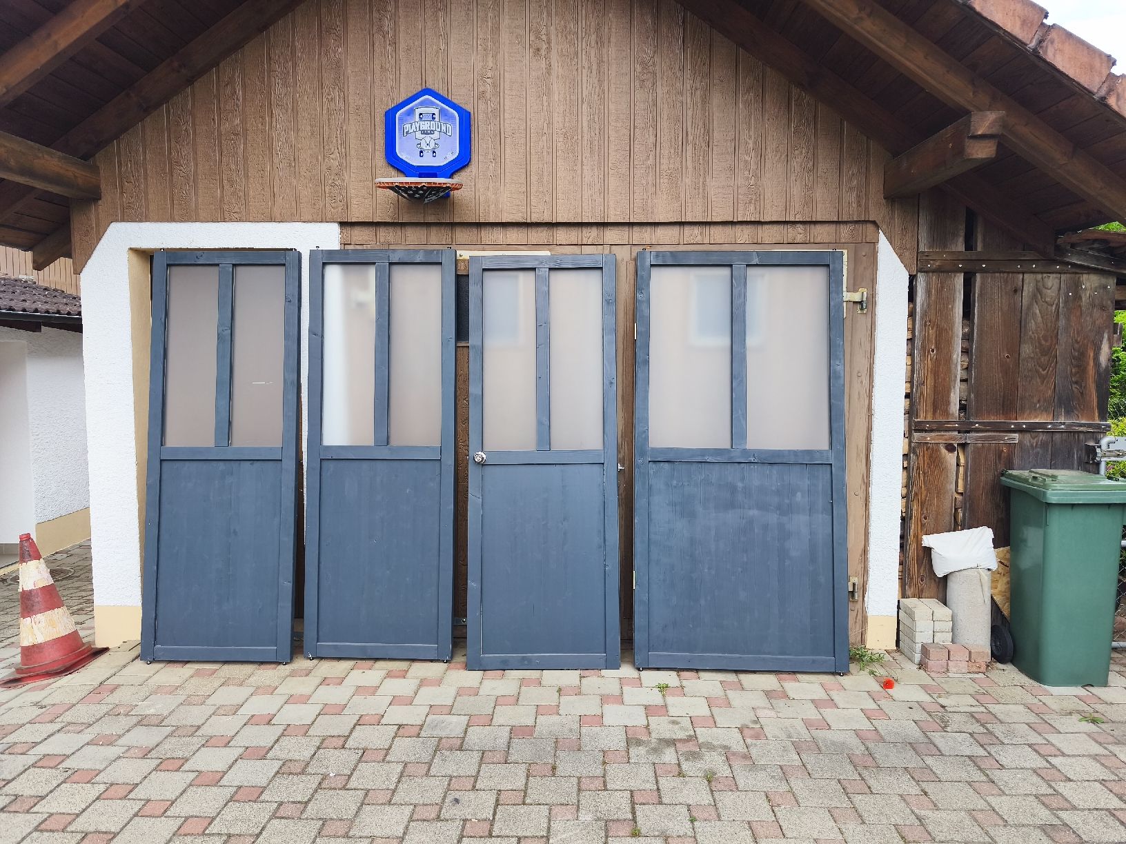 Paraventi: Cloison de séparation intérieur avec verre fumé. – Usato da Courroux venduto da Oups0 2
