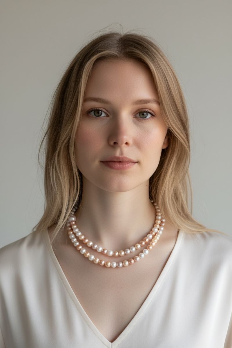 Catenine: Choker mit Süsswasser Shell Perlen – Nuovo e nell'imballaggio originale da Kriens venduto da Hortensie6 3